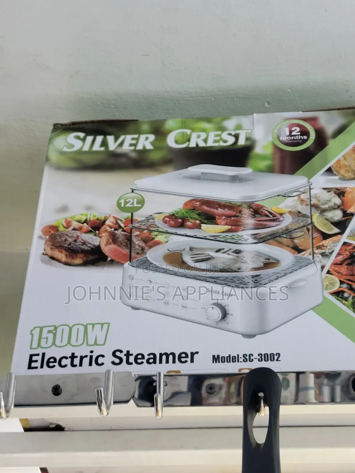 Silver Crest Electric Food Steamer 2tier S