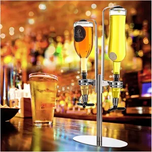 2 Bottle Stand Liquor Dispenser
