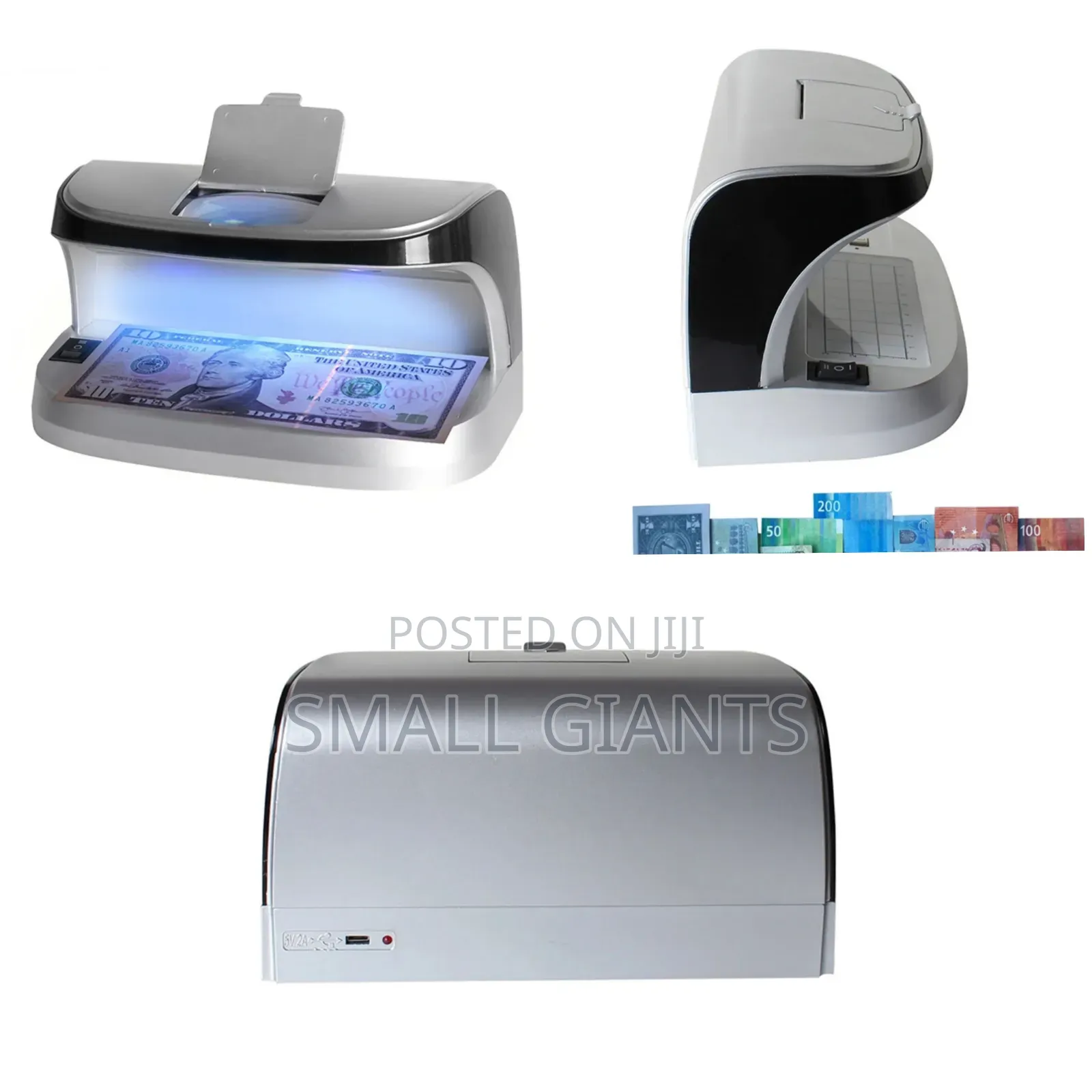 Money Counterfeit Detector With Magnifying Glass