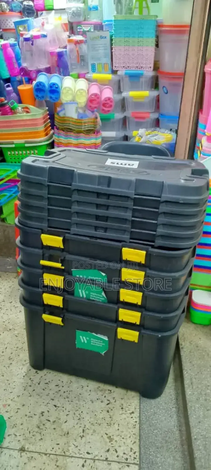 Storage Boxes Black Boxes Brand New 150ltrs