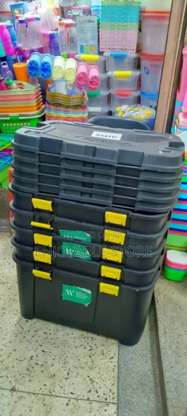 Storage Boxes Black Boxes Brand New 150ltrs