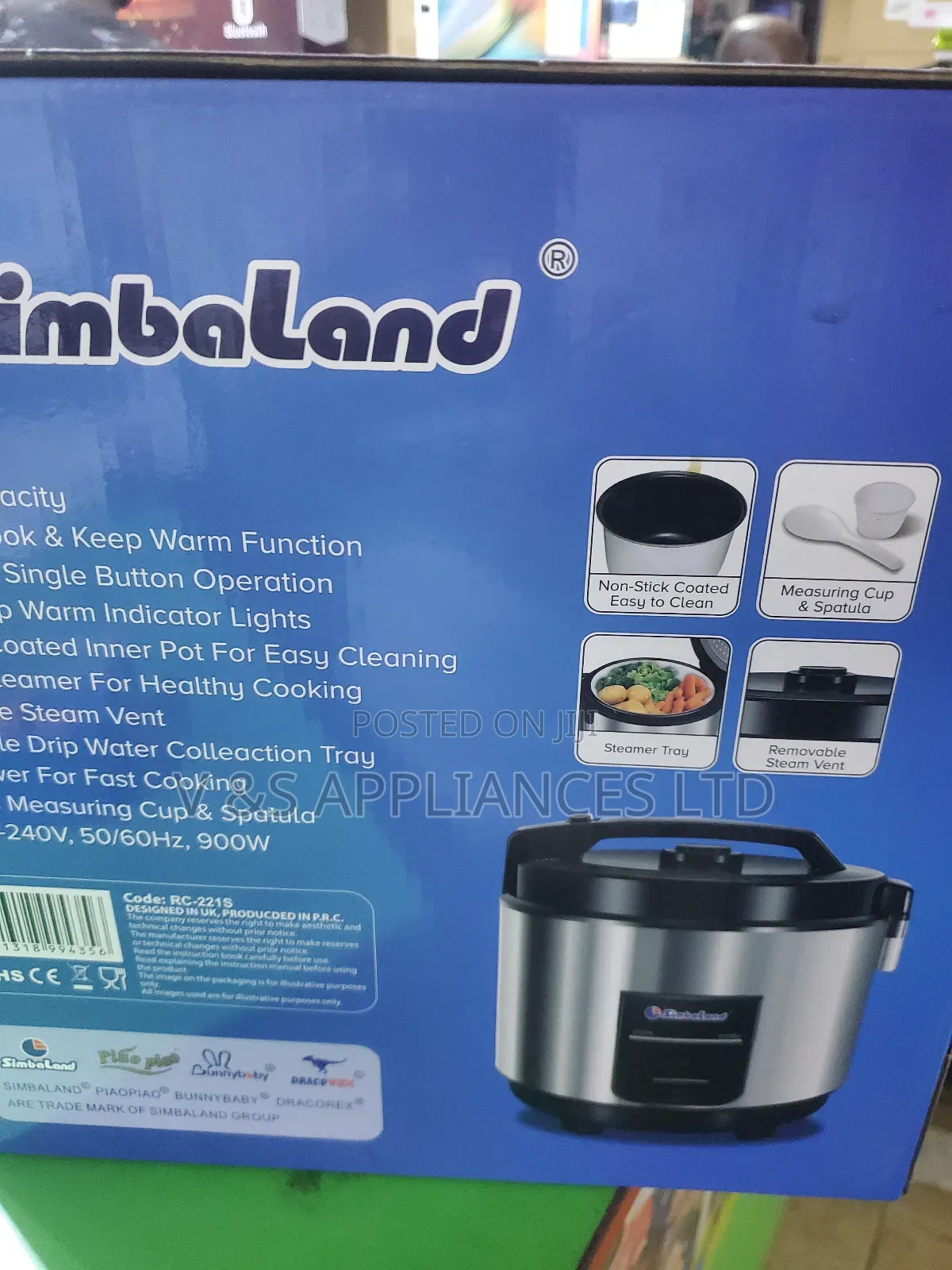 Simbaland Rice Cooker