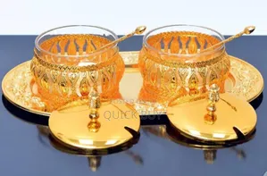Elegant Stylish Stainless Golden Sugar, Seasoning Pot
