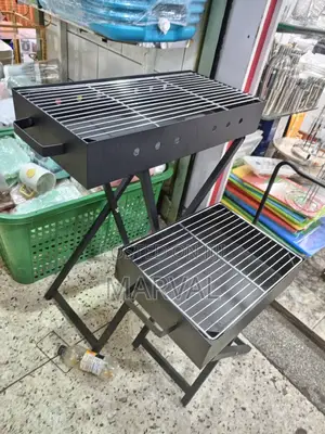 Portable Stainless Steel Charcoal BBQ Grill With Stand