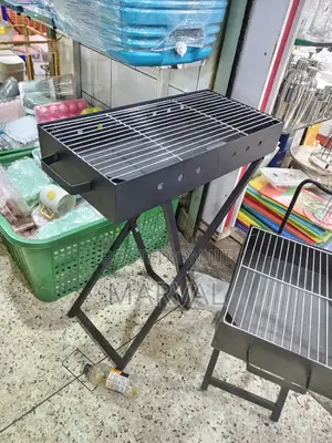 Portable Stainless Steel Charcoal BBQ Grill With Stand
