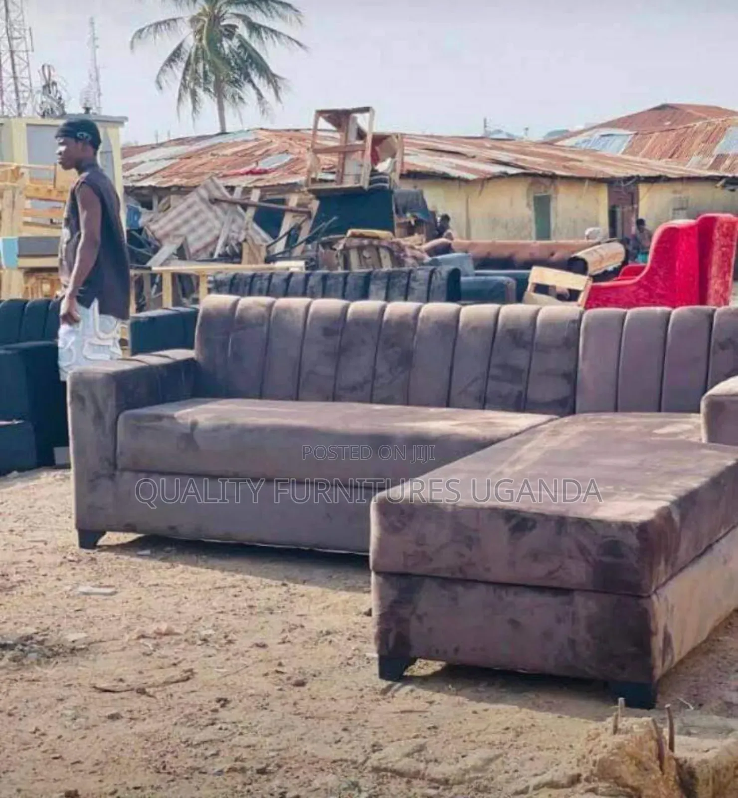 Trending Classic L Sofa Set