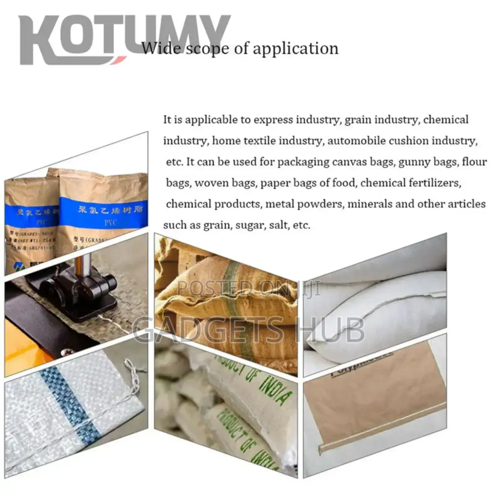 Portable Bag Closer 3KG
Sewing Machine Automatic Paper Bag