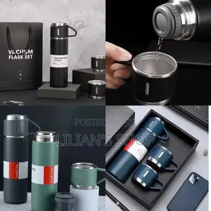 Vaccum Flask Set With 3cups