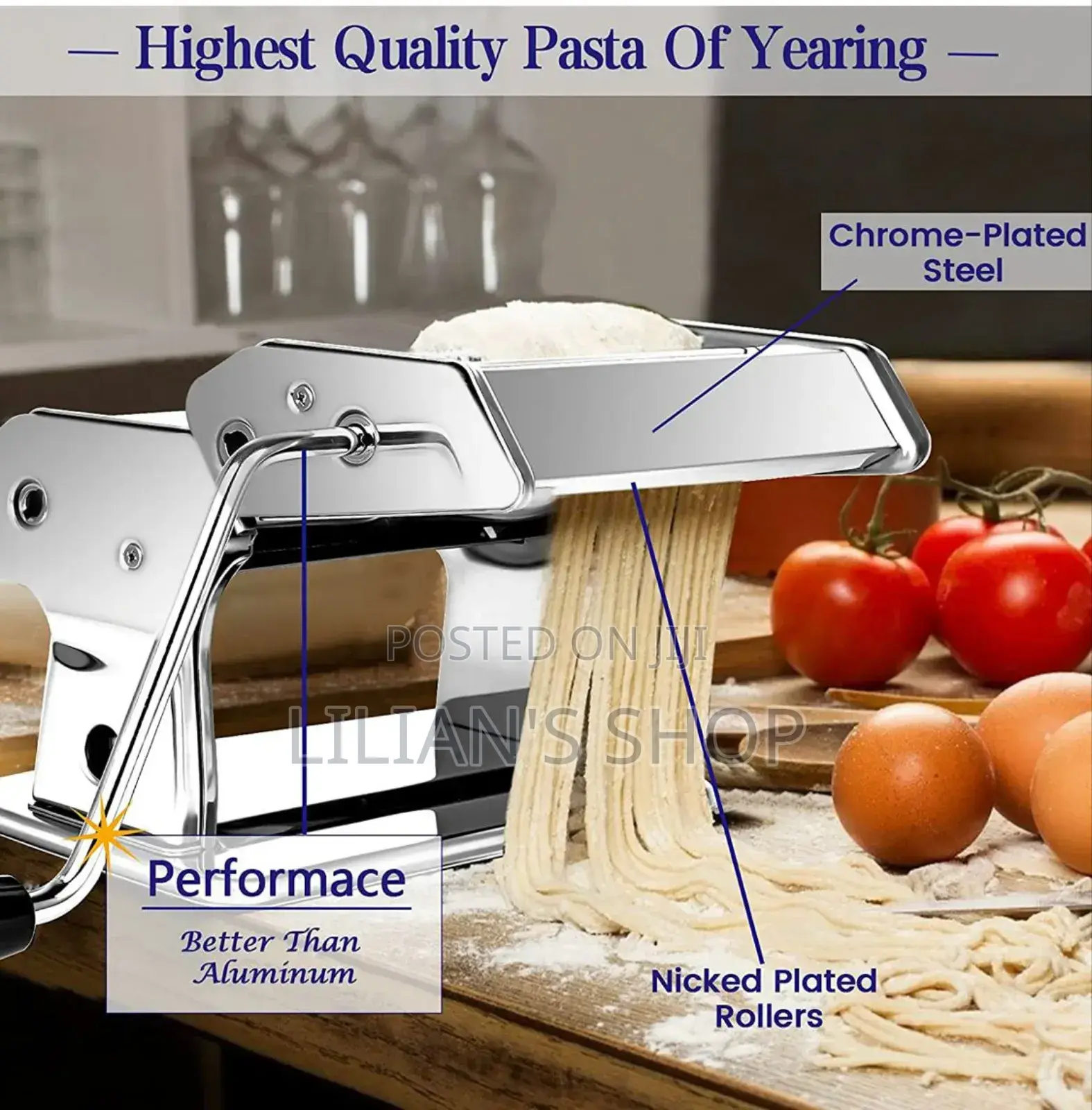Stainless Steel Pasta Maker Machine Spaghetti Noodle Maker