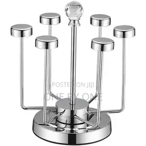Home Stainless Steel Rotating Cup Rack, Glass Holder