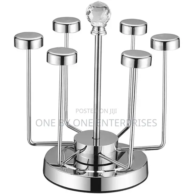 Home Stainless Steel Rotating Cup Rack, Glass Holder