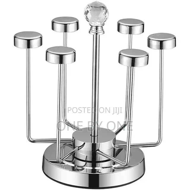 Home Stainless Steel Rotating Cup Rack, Glass Holder