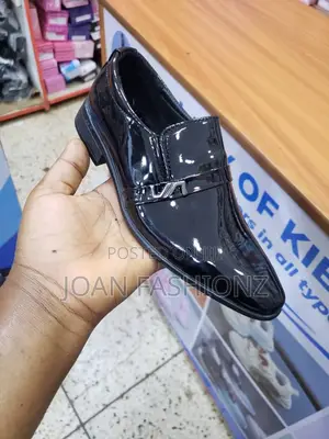 Original Boys Gentle Shinny Shoes-Black