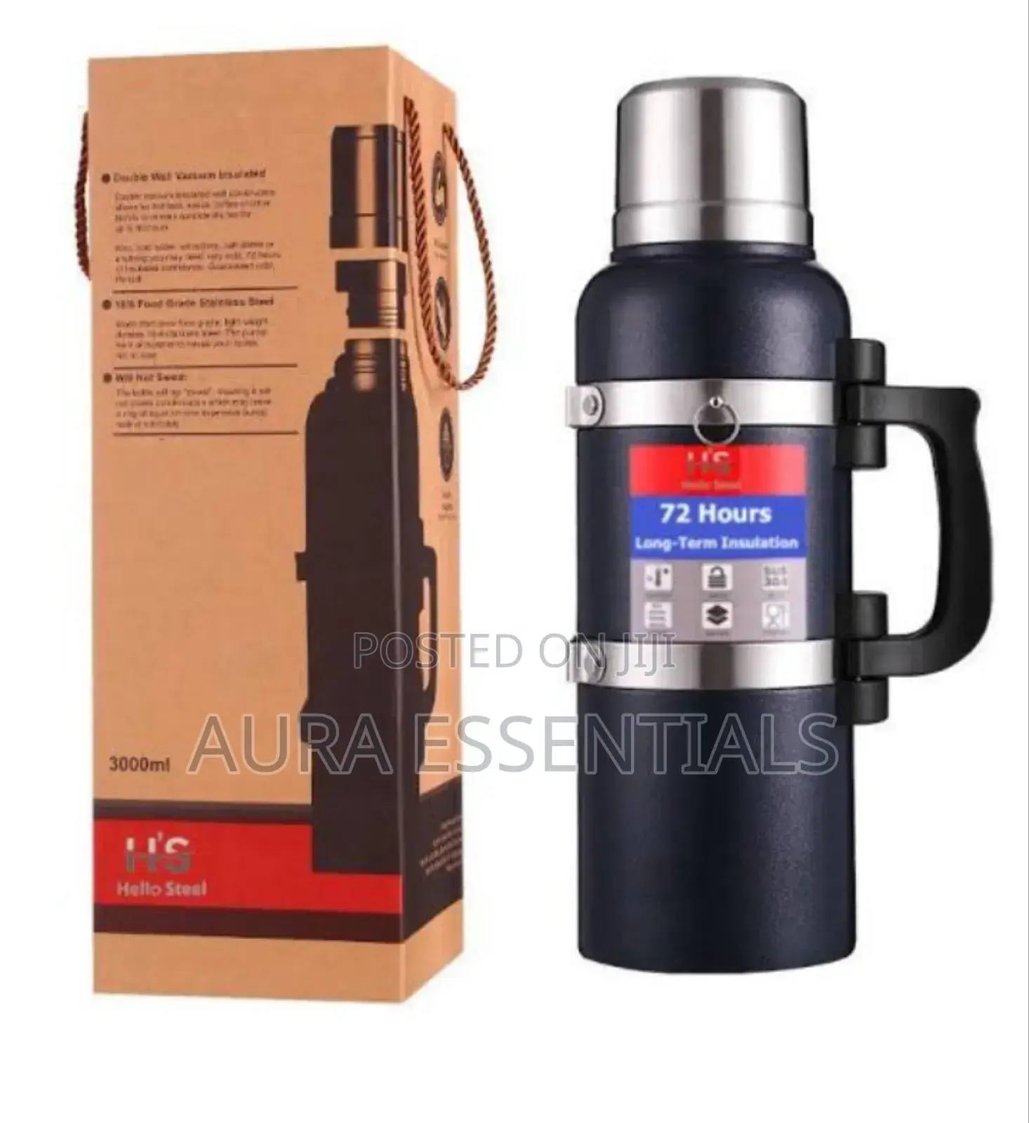 JIAKANG Steel Vacuum Flask 3liters