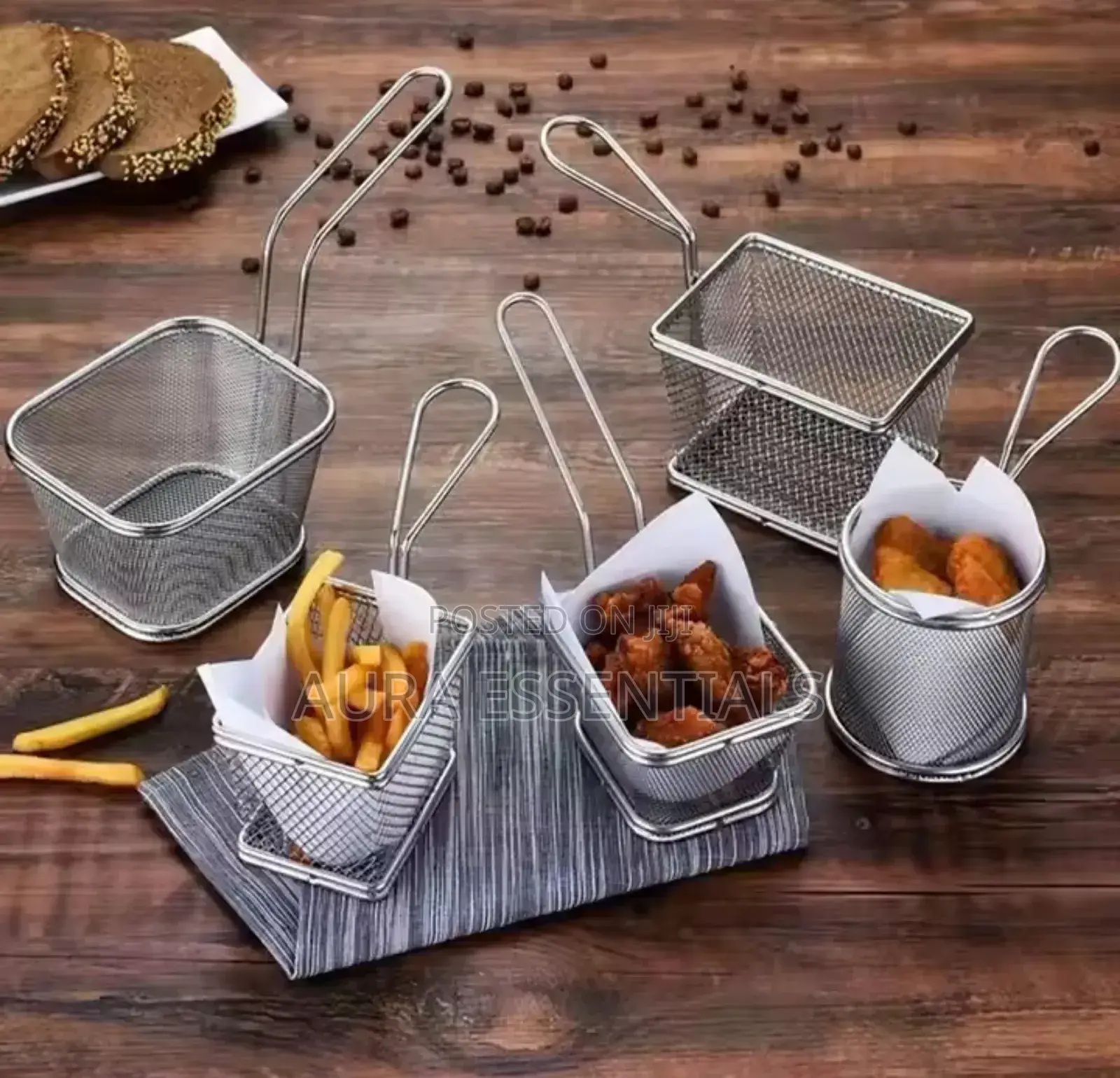 Commercial Stainless Steel Wire Fry Basket