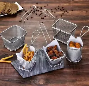 Commercial Stainless Steel Wire Fry Basket