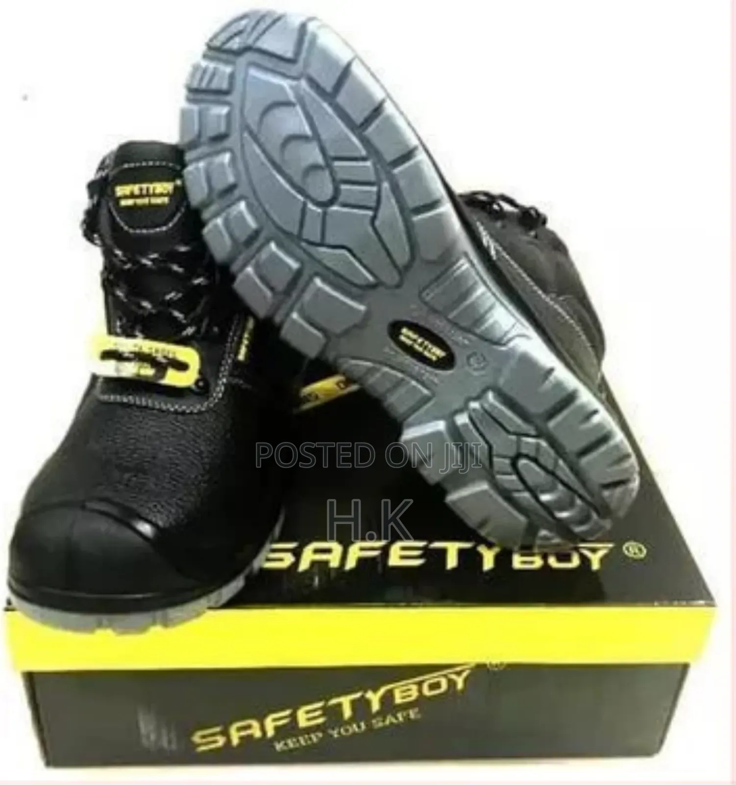 Safety Boy Heavy Duty Boots Shoes – Black