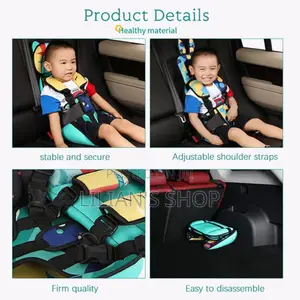 Kids Multifunction Car Seat Cushion With Safety Belt
