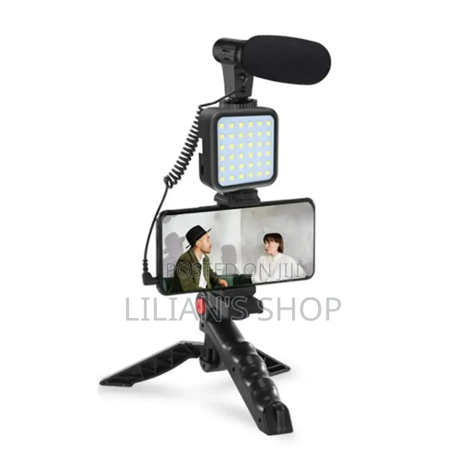 Video Making Kit With Tripod Stand Flash Light Mic