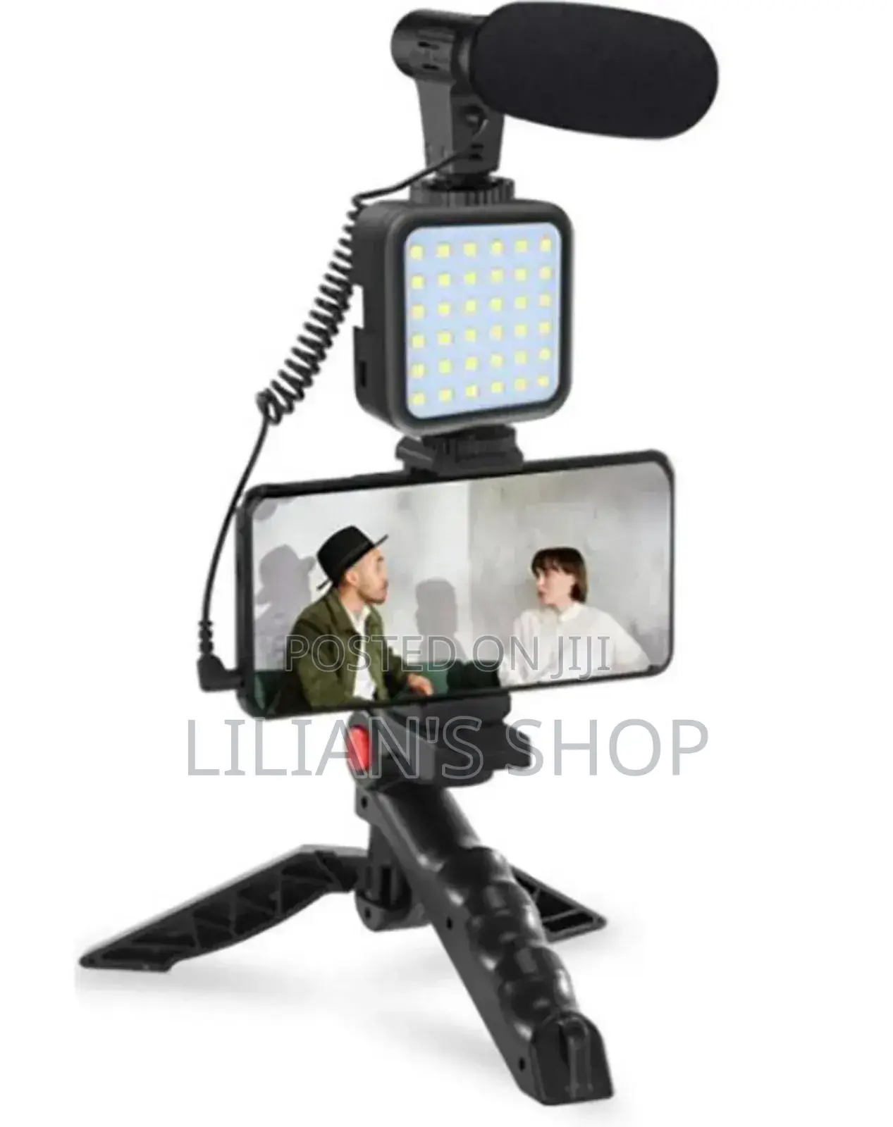 Video Making Kit With Tripod Stand Flash Light Mic