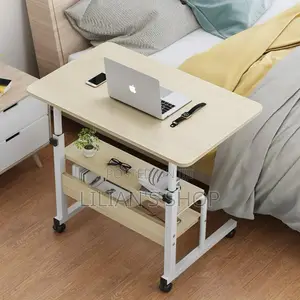 Best Wooden Laptop Table With Shelves and Wheels