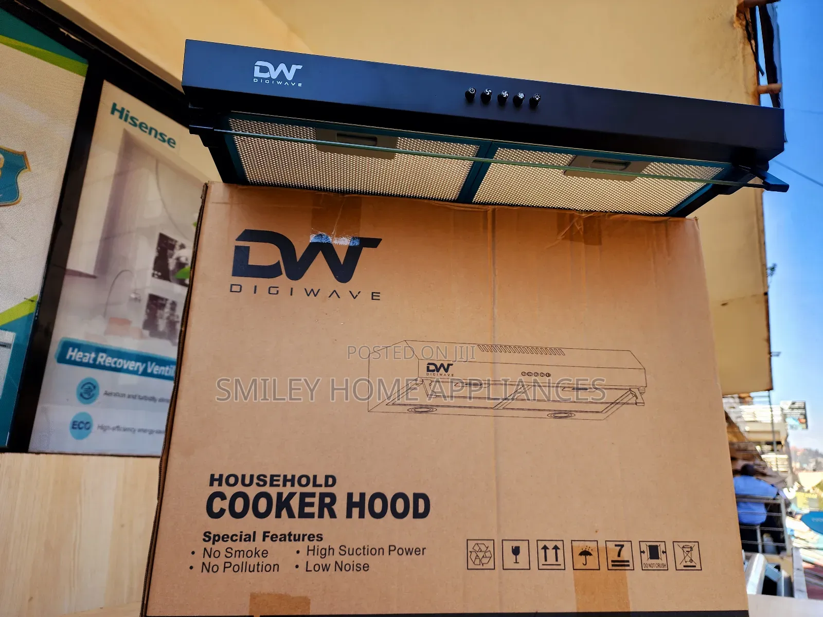 Dw Chimney Hood 60cm With Lighting Panels