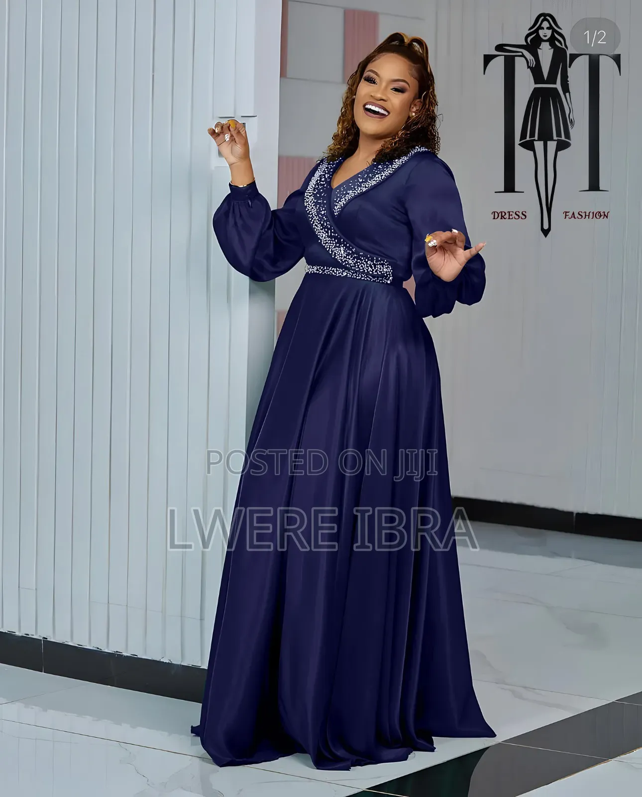 Long Round Party Dresses in Size M-2xl