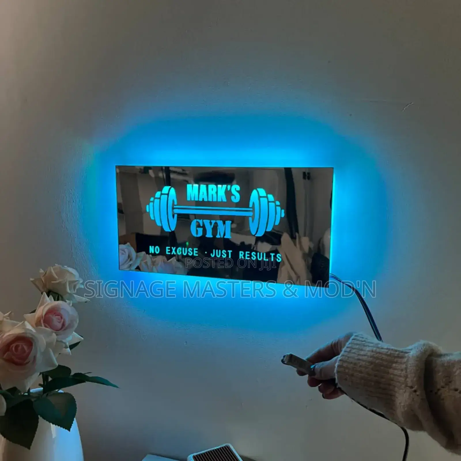 Wall Mirror Led Logo