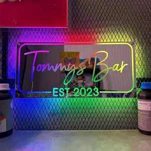 Bar Branding Mirror Signage