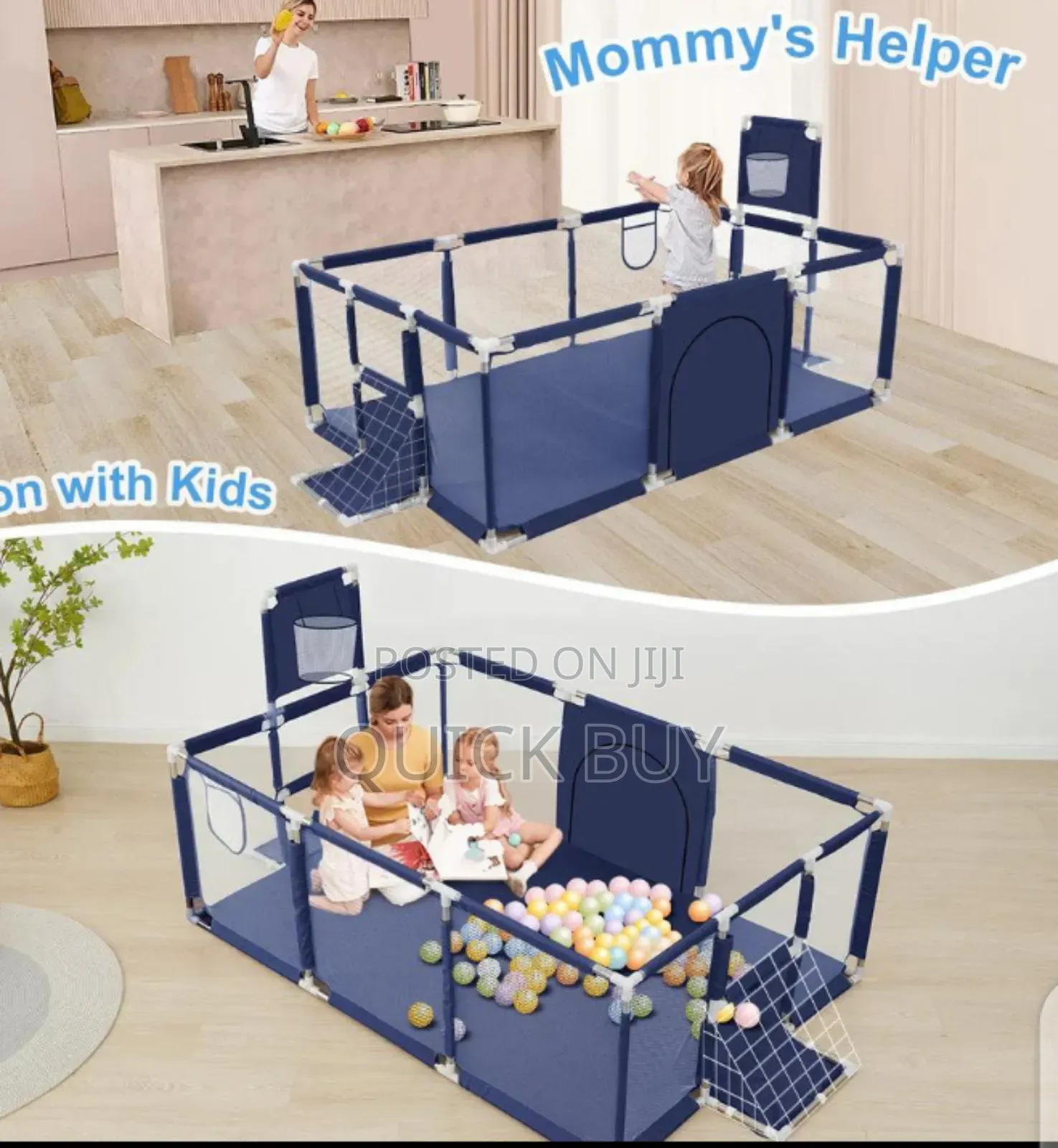 Extra Large Sturdy Baby, Toddler Play Pen, Matchless Fun