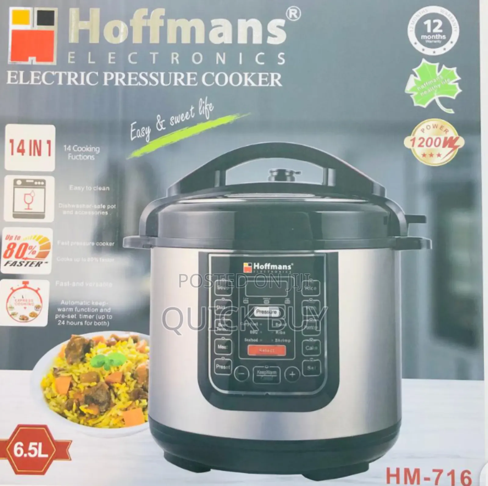 The Incredible Hoffmans 14 in 1 Electric Pressure Cooker