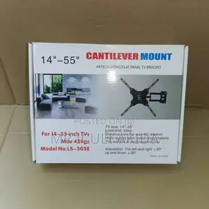 14-42"360 Rotating TV Bracket Tilt Swivel Cantilever Mount