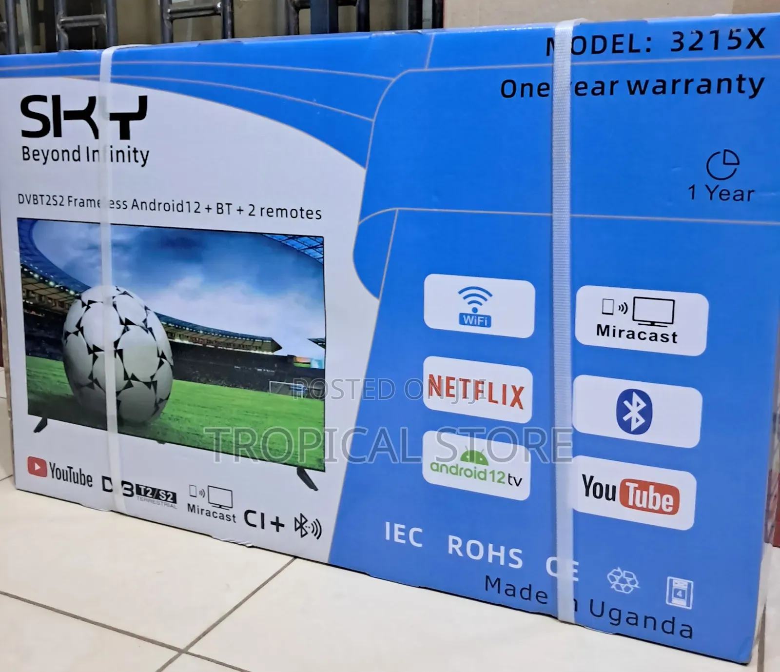 Sky 32 Smart Tv With Built-in Decoder