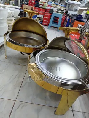 Golden Round Chafing Dish