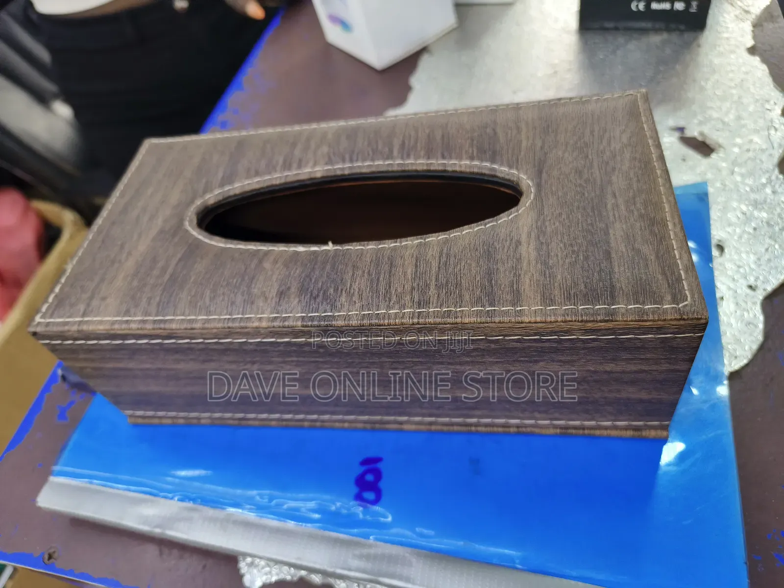 Tissue Paper Holder Box Cover Case Napkin Holder - Brown