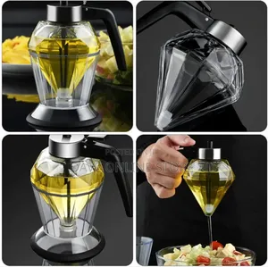 Press Glass Oil Pot Oil Vinegar Dispenser