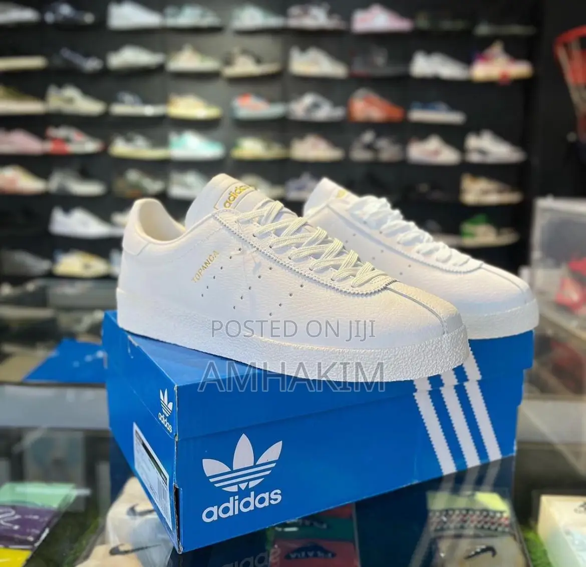 New Adidas Topanga Leather Sneakers in Stock