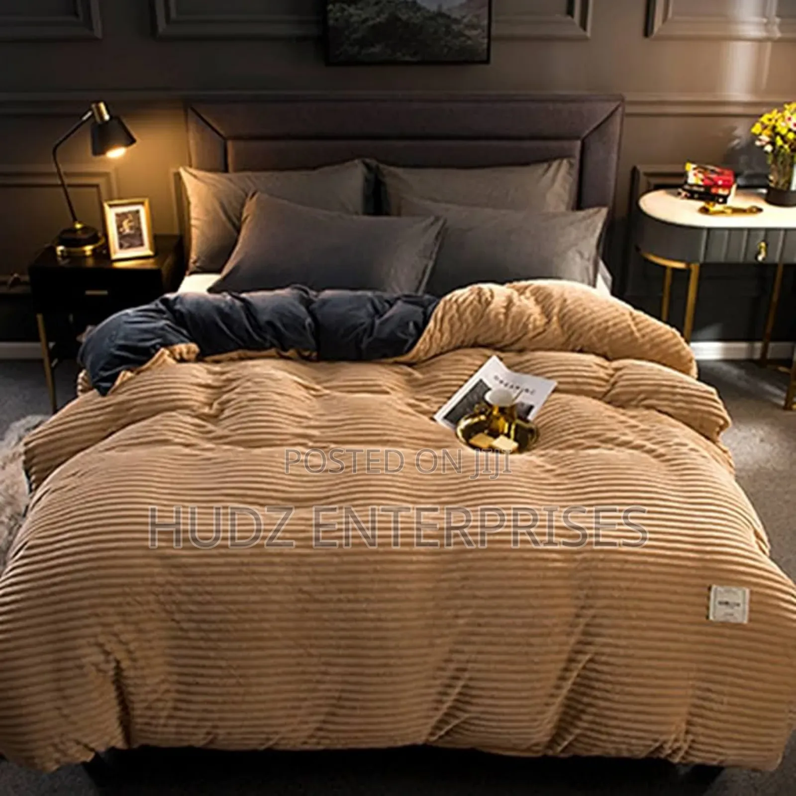 4pcs Coral Duvet 6*6gold