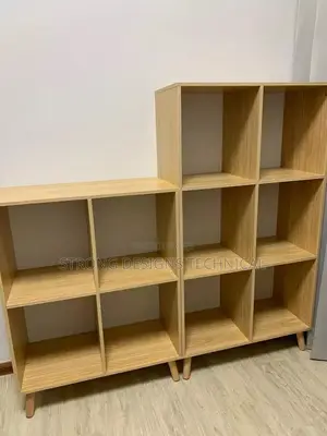 Multipurpose Shelves. 2pc 4 and 6 Bookshelf/Bookcase Combo.
