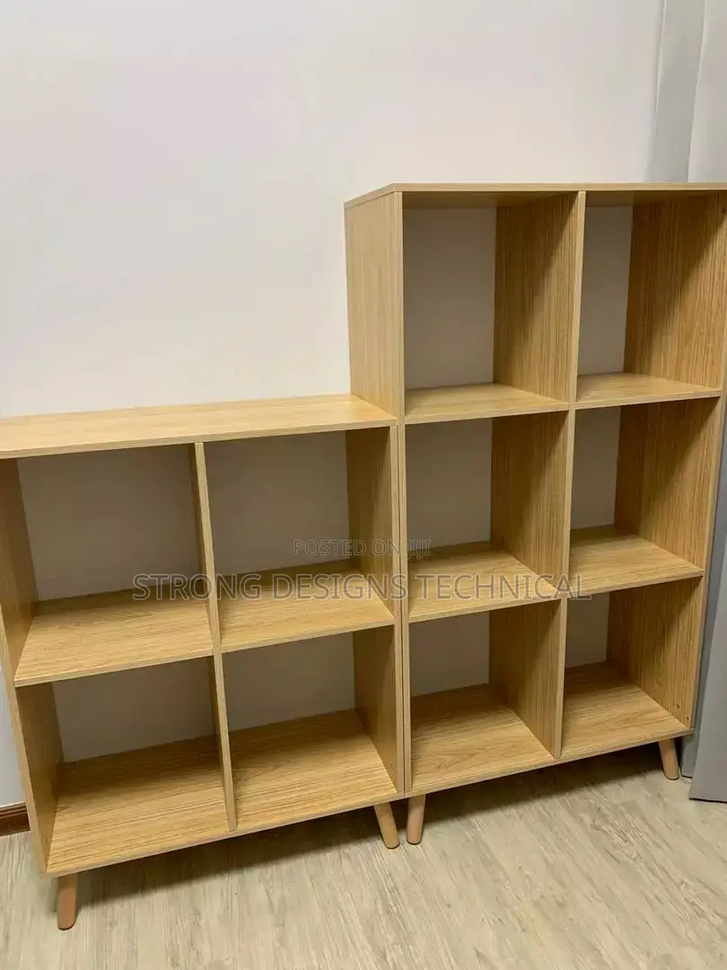 Multipurpose Shelves. 2pc 4 and 6 Bookshelf/Bookcase Combo.