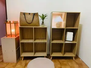 Multipurpose Shelves. 2pc 4 and 6 Bookshelf/Bookcase Combo.