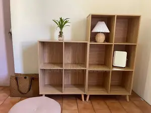 Multipurpose Shelves. 2pc 4 and 6 Bookshelf/Bookcase Combo.