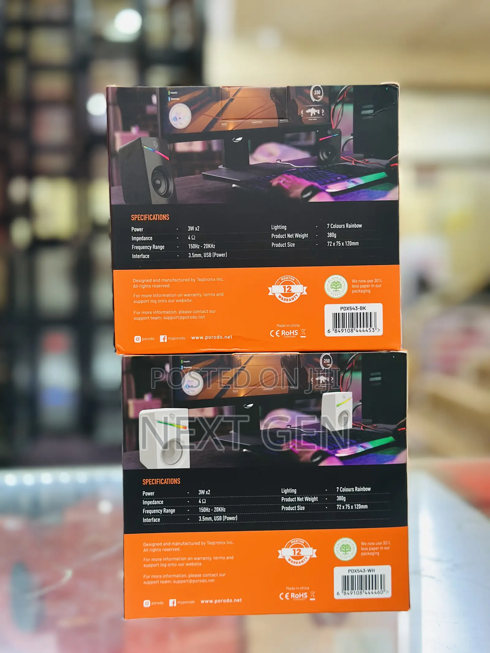 Porodo Gaming Stereo Pc Speakers