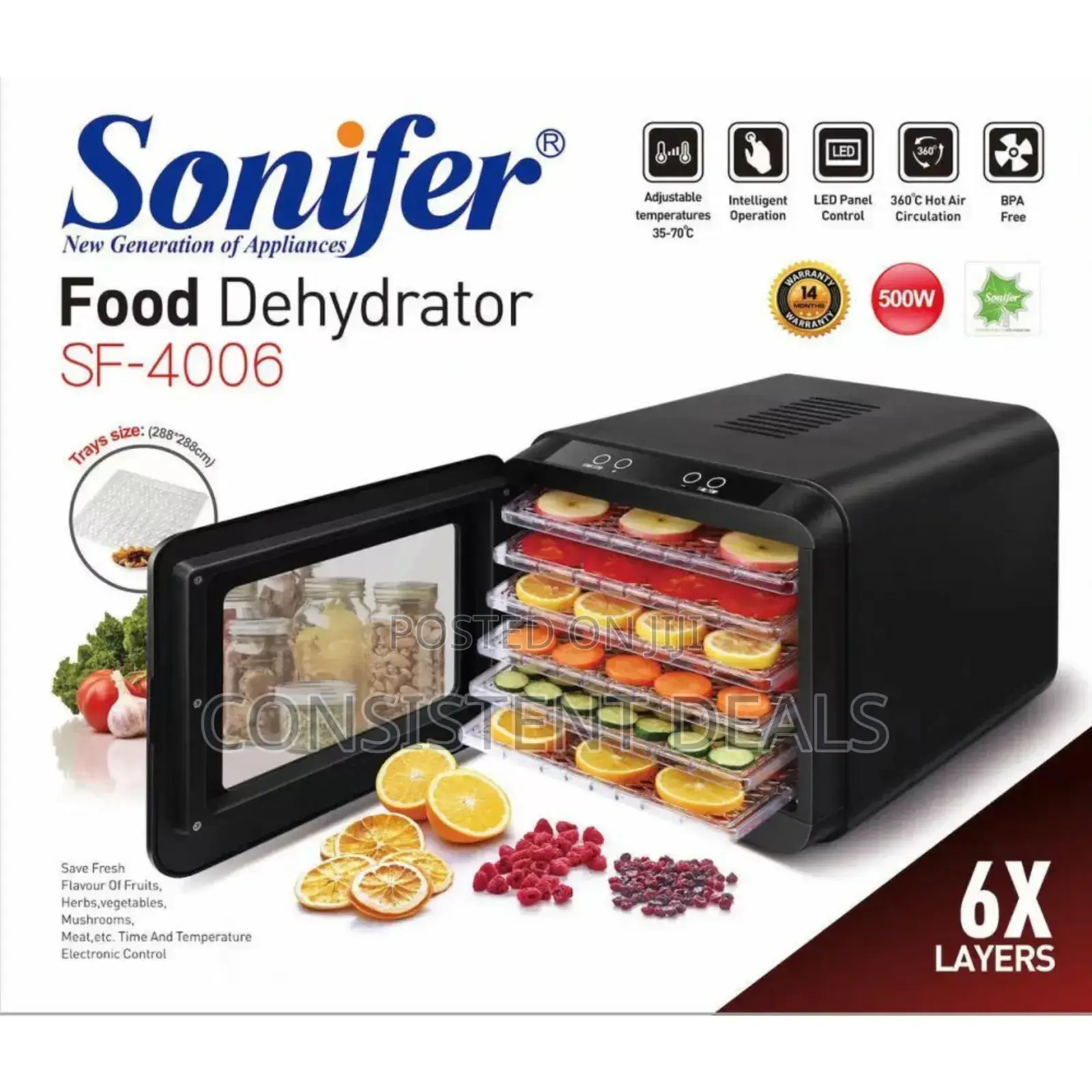 Sonifer Electric. Food Dehydrator