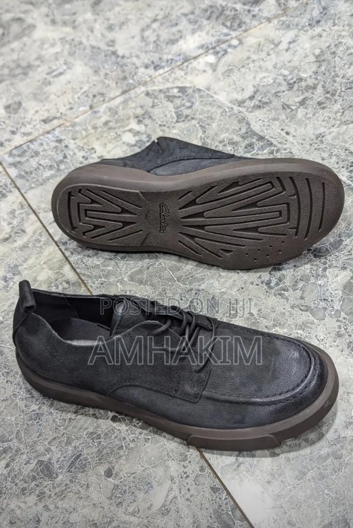 Men’S Clarks Leather Casual Shoes in Stock