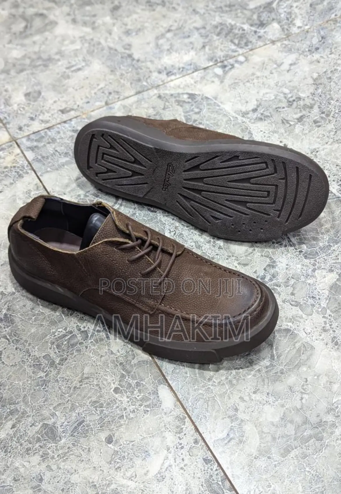 Men’S Clarks Leather Casual Shoes in Stock