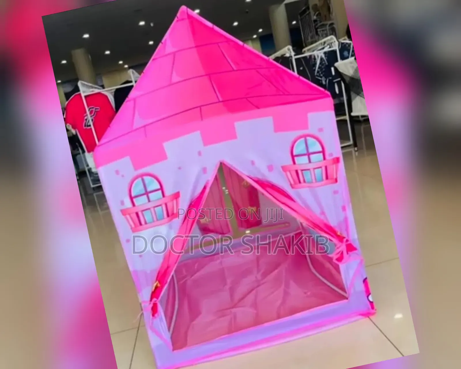 Portable Folding Kid Play Tent Castle Cubby House