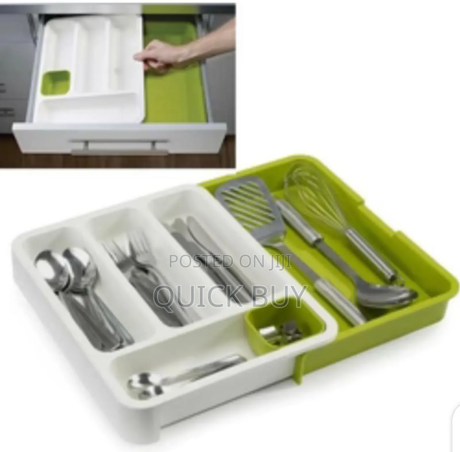 Expandable Multi-Purpose Cutlery Organizer Tray