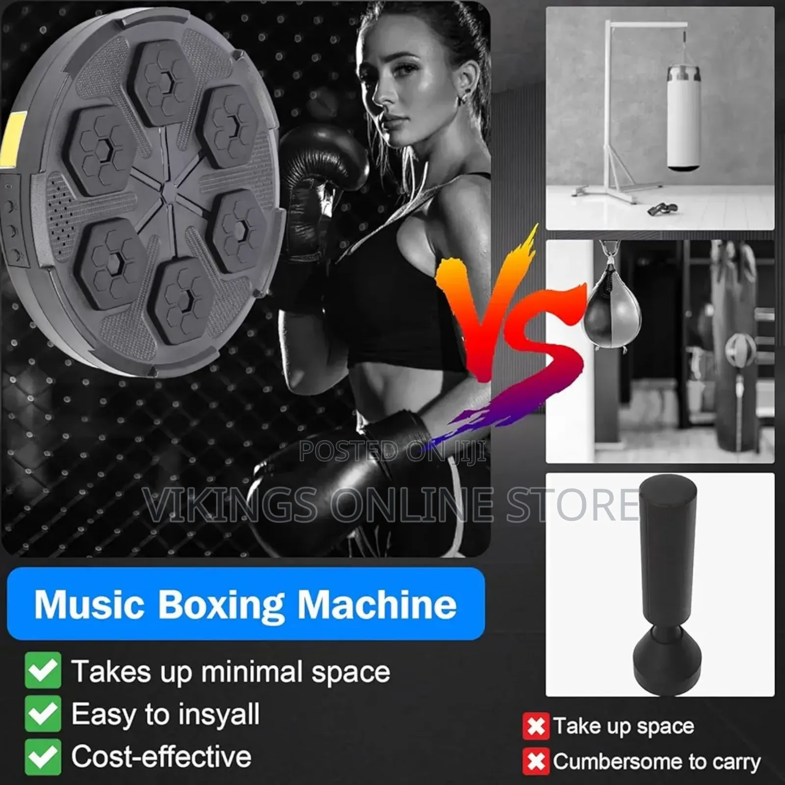 Music Boxing Machine Wall Mounted Punching Target