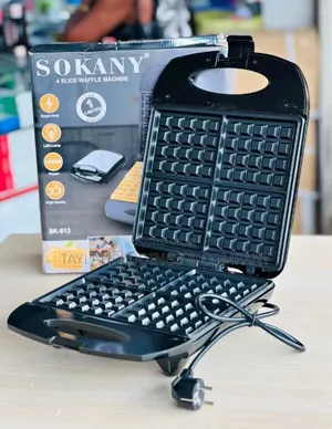 Photo - Sokany Square Waffle Maker – Black
